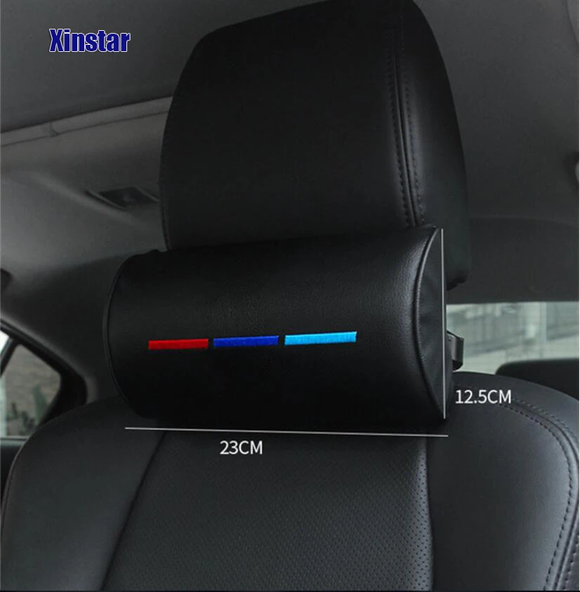 

2pcs Performance car neck pillow sticker for bmw E38 E39 E46 E53 E60 E61 E64 E70 E71 E85 E87 E90 E83 F10 F20 F21 F30 F35