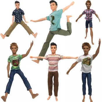 

NK 2020 Prince Ken Doll Clothes Fashion Suit Cool Outfit For Barbie Boyfriend Ken Doll Best Children's Birthday Presents Gift JJ