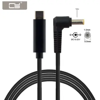 

Chenyang Type C USB-C Input to 5.0*1.0mm Power PD Charge Cable fit for Laptop Notebook