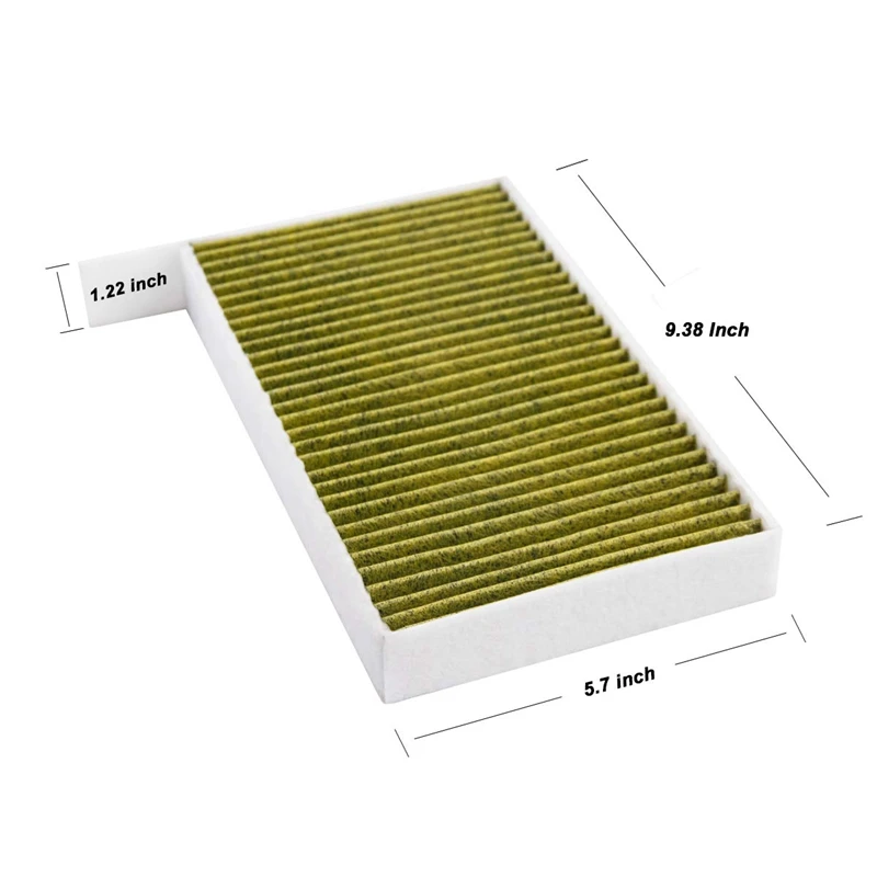 2Pcs Car Cabin Air Filter Replacement with Activated Carbon Car Air Conditioning Filter for Tesla Model 3