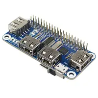 w usb 4 Ports USB HUB HAT For Raspberry Pi 3 / 2 / Zero W Extension Board USB To UART For Serial Debugging Compatible With USB2.0/1. (1)