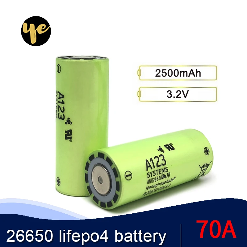 26650 lifepo4 батарея 3 2 v high drain 70A ( 30C ) 2500mAh e bike golf car & беспроводные электроинструменты