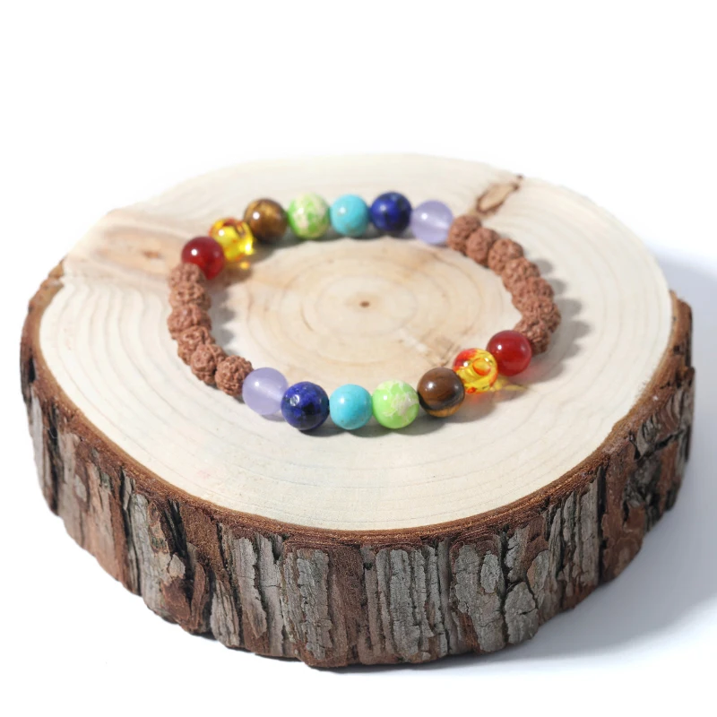 Buy Reiki Crystal Products Multicolor Natural Crystal Stone Black Onyx Plus 7  Chakra 7 Chakra Bracelet For Men and Women - Free Size Online at Best  Prices in India - JioMart.