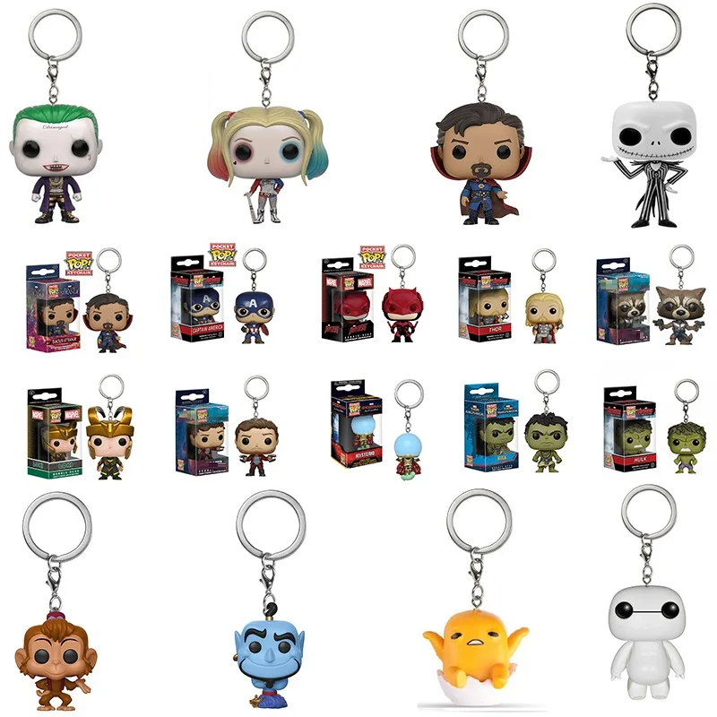 FUNKO POP брелок Джокер Игра престолов Харри Поттер Человек-паук Капитан Америка странная фигурка вещи модель игрушки