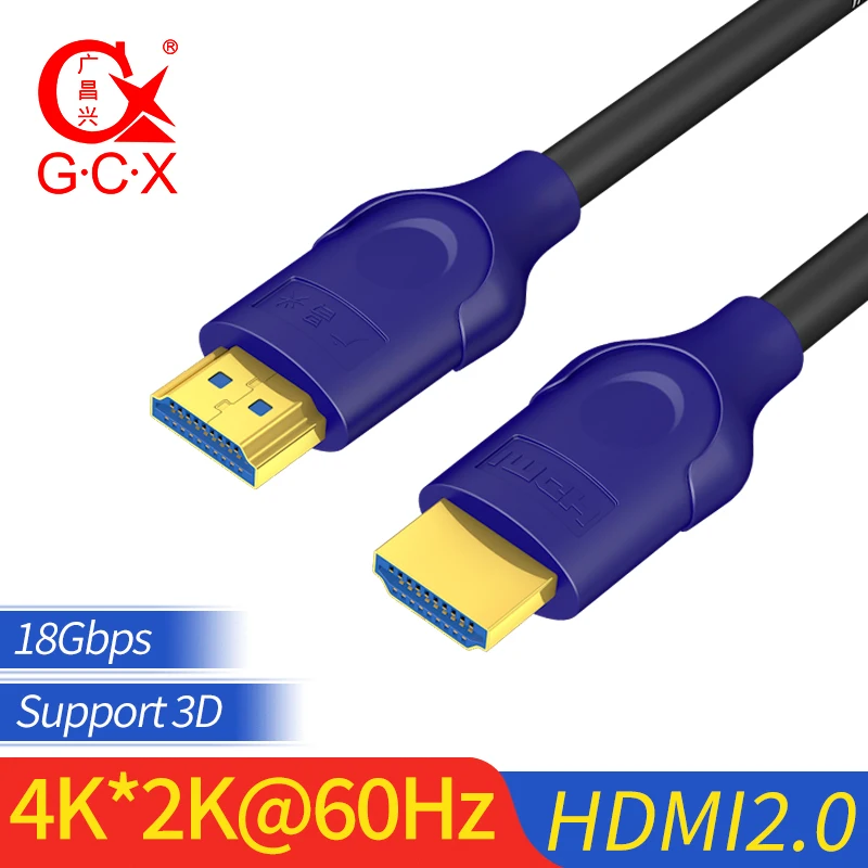 GCX Высокоскоростной HDMI 2,0 кабель с Ethernet 4K 60HZ для сплиттера расширитель адаптер PS4 Xiaomi tv Box 0,5 м 1 м 1,5 м 3 м 5 м 10 м 15 м