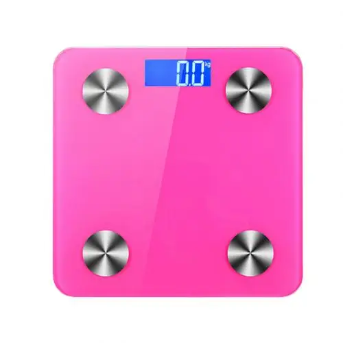 180 кг Bluetooth цифровой Ванная комната жировых отложений весы электронные Фитнес монитор жировых отложений Вес жировых отложений и воды мышечной массы - Цвет: Красный