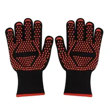 1 пара перчатки для микроволновой печи высокого Температура сопротивление Non-slip микроволновая печь безопасности теплоизоляция Кухня Пособия по кулинарии перчатки для гриля