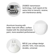 Для ZigBee DC12V MR16 прожекторы 4 Вт RGB+ CCT 2700-6500K 4 Вт инструменты синхронизации