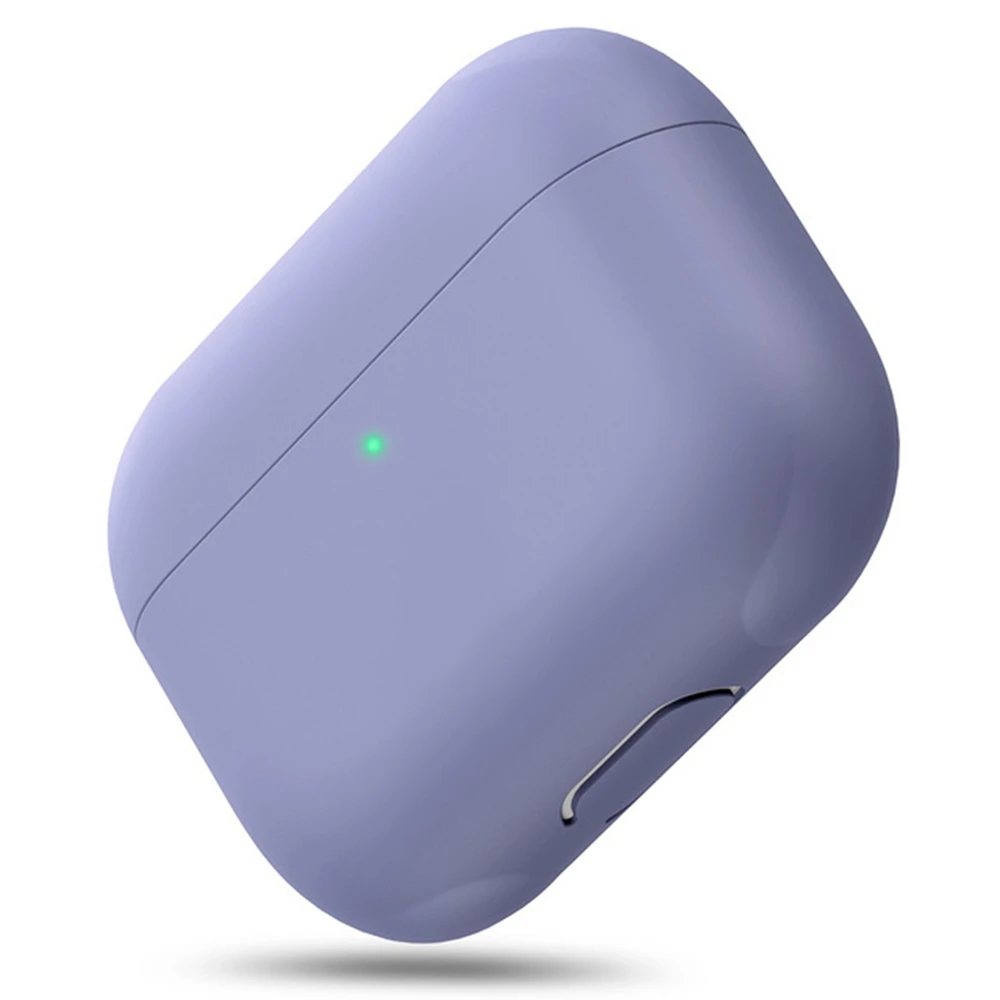 Purple Мягкий силиконовый чехол, разноцветный Чехол Air Pod для наушников, аксессуары для наушников, противоударный чехол для Apple Air Pods Pro, чехол, розовый, зеленый, Funda - Цвет: Purple
