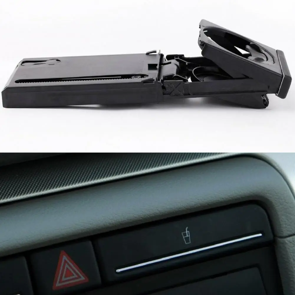 

Car Cup Holder Portable Auto Cup Holder Black Modified Part Unique Electrosilvering Trim Cup Mount 8E1862534K