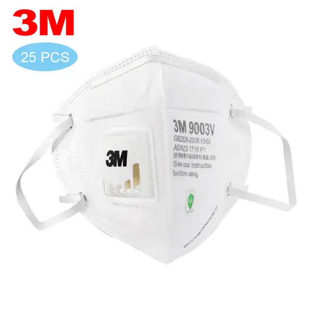 Online Shop 25pcs 3m Mask 9003v Kn90 Anti Dust Children Face Mask