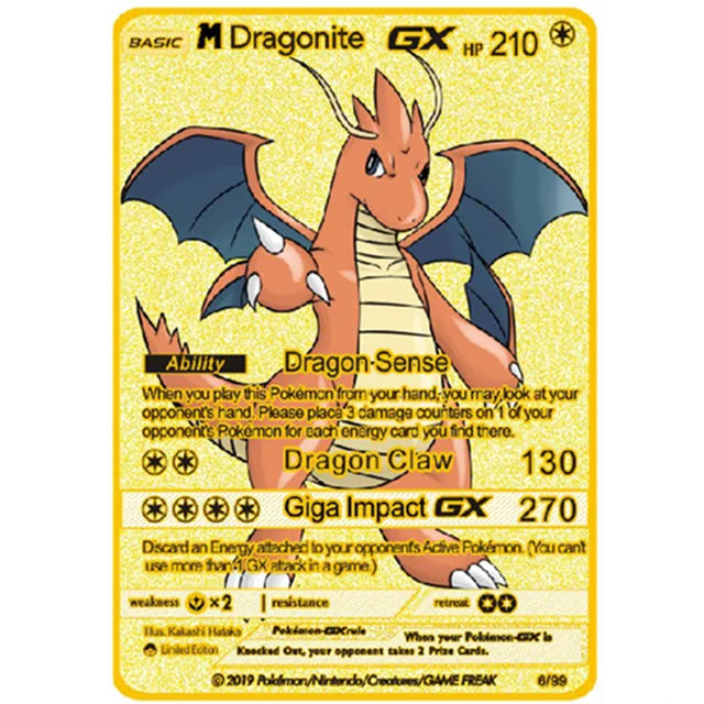 Pokemon Iron Shiny Cards English Charizard Mewtwo Pikachu Metal Cards Vmax Metal Gold Pack Game Collection Cards Gift Kids 12