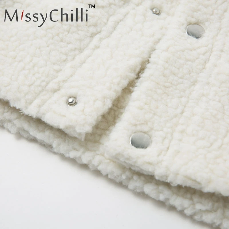 MissyChilli, белая плюшевая верхняя одежда, пальто из искусственного меха, зимняя женская теплая уличная короткая куртка, осенняя сексуальная клубная тонкая женская куртка, пальто