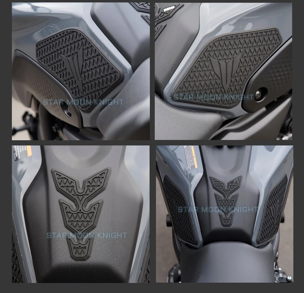 For Yamaha MT 07 MT07 MT-07 2021 - Side Fuel Tank pad Tank Pads Protector Stickers Decal Gas Knee Grip Traction Pad Tankpad
