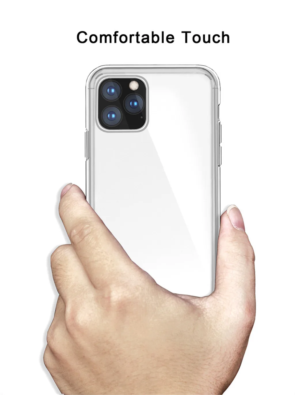 Для iPhone 11 Pro Max Тонкий Ультра силиконовый защитный чехол для телефона 6,5 дюймов мягкий силиконовый тонкий Чехол прозрачный чехол