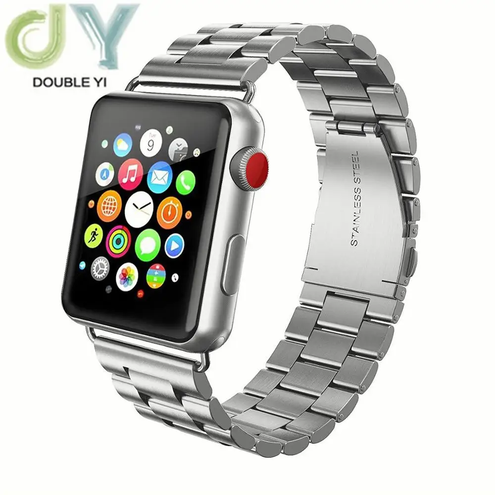 

Metal Stainless Steel Strap For Apple Watch 42mm 38mm 1/2/3/4 Metal Watchband Bracelet Band for iWatch Series 4 5 44mm 40mm