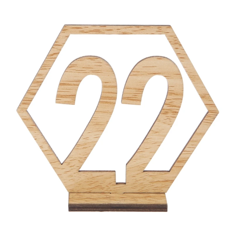 20x 21-40 шестигранный стол номер свадебные деревянные вывески стойка для приема центральный E65B