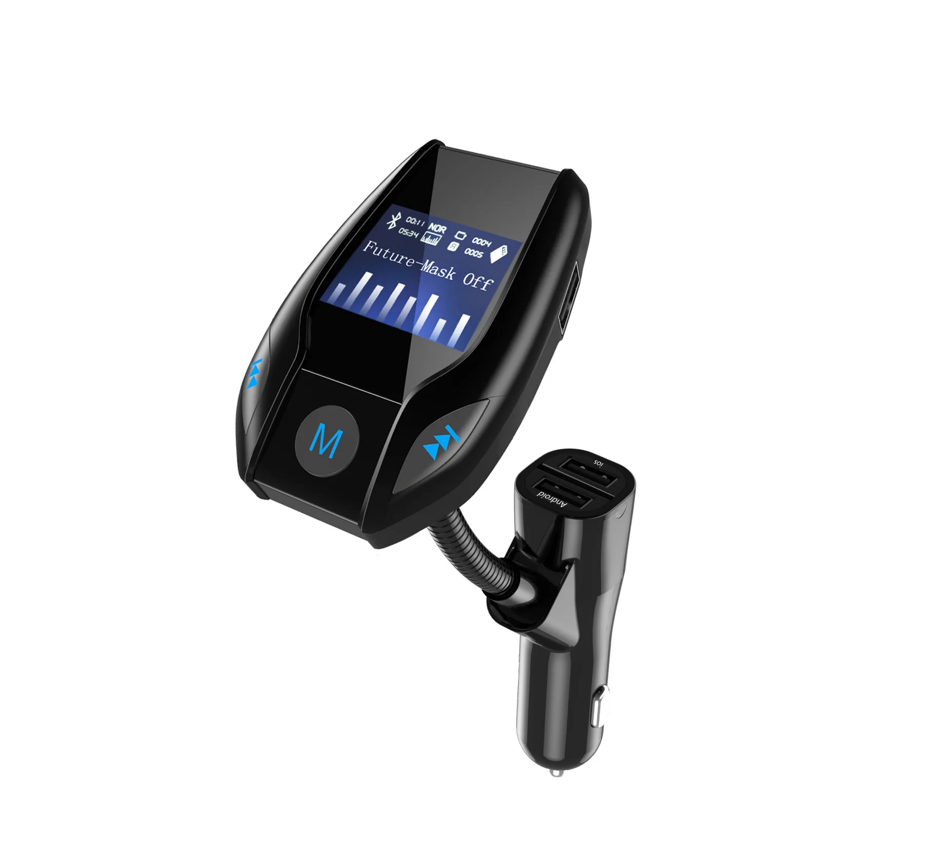 HiMISS беспроводной автомобильный Bluetooth fm-передатчик MP3 радио адаптер автомобильный комплект USB зарядное устройство