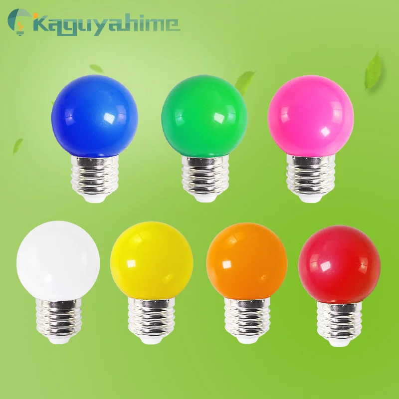 =(K)=  Colorful E27 Bulb Led 3W USB Lamp Globe Lampada AC 220V SMD 2835 RGB E27 Flashlight G45 Led Bomlillas KTV Bar Spot Light