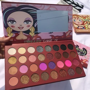 

40 Colors Shimmer Matte Glitter Makeup Palette Purple Rose Eyeshadow Pallete Highly Pigmented Bright Colorful Eyeshadow Palette