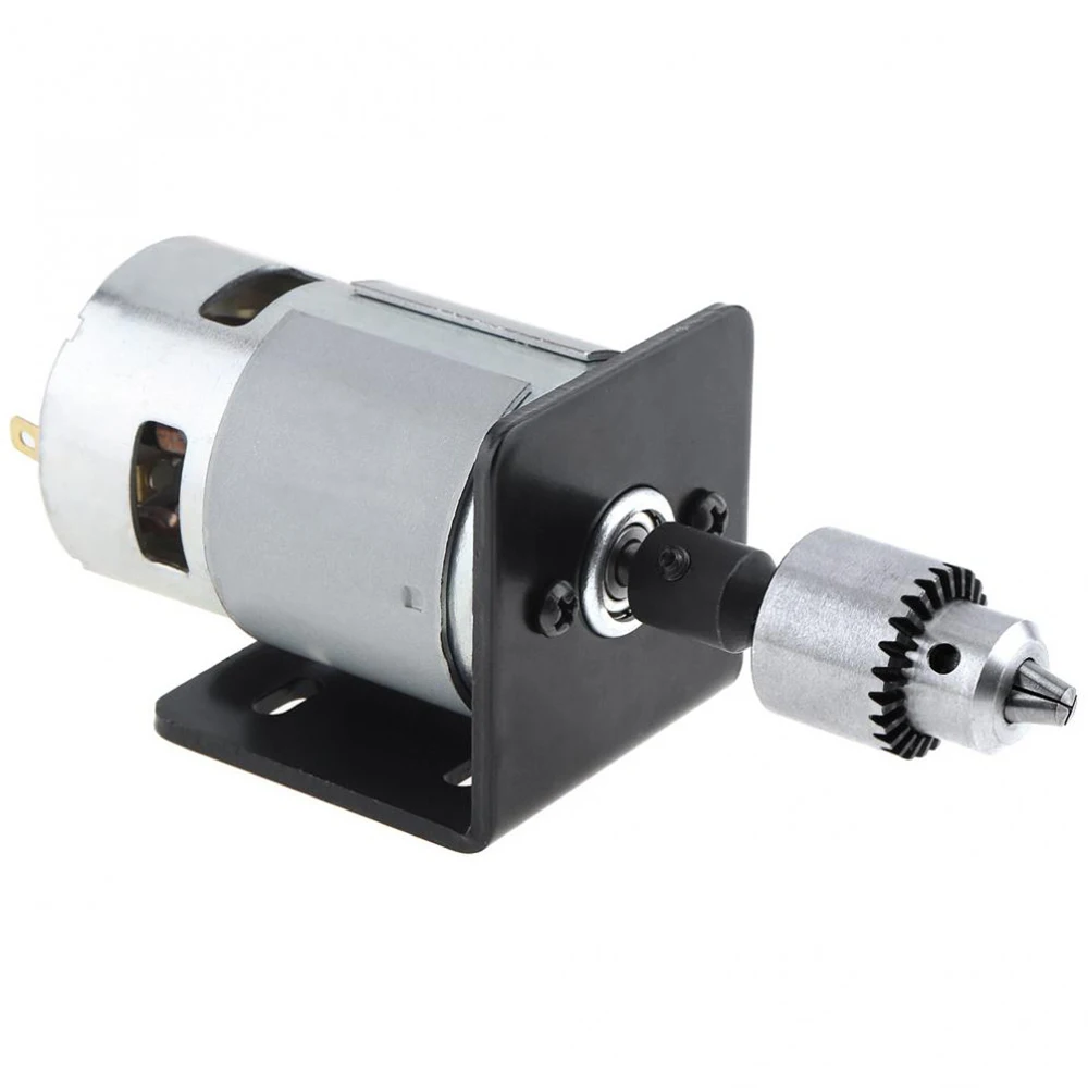 

12-24V Motor set Mini Hand Drill DIY Lathe Press Chuck Mounting Bracket