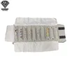 Sac en rouleau de bijoux, étui de transport Portable, organisateur en velours noir, boîte de rangement multifonctionnelle pour colliers, bagues, boucles d'oreilles, vente en gros