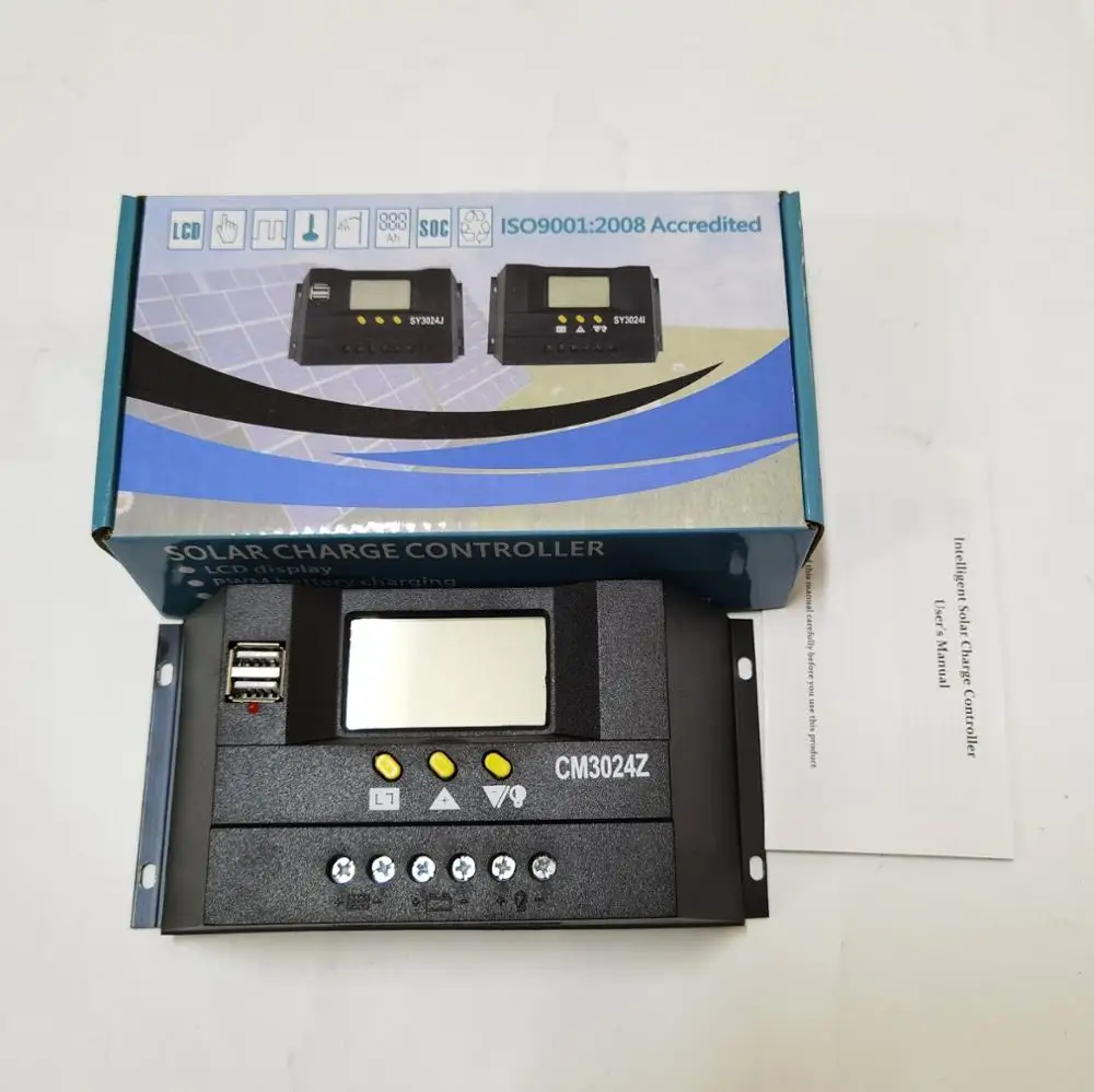30A 12V/24V LCD PWM Solar Regler Batterie Regulator Laderegler Controller 