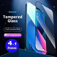 1-4pcs 9D cover schützende Film für iphone 7 8 Plus 11 12 13 Pro Mini X XS max XR SE 2020 Gehärtetem Glas Telefon Screen Protector