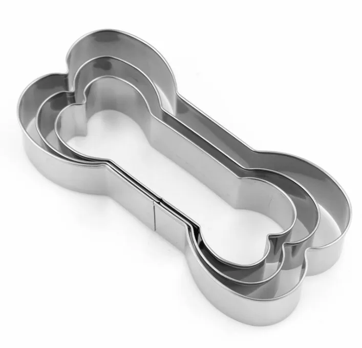 SILVER 3 шт./компл. Нержавеющая сталь Fondant(сахарная) Формы для выпечки тортов и пирожных печенья печенье пресс-форм - Цвет: SILVER