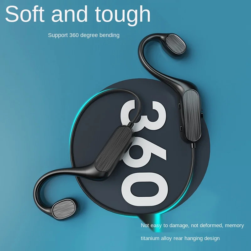 free shipping Bone conduction Concept Bluetooth wireless Ear hanging noise reduction waterproof portable Anti loss of earphone