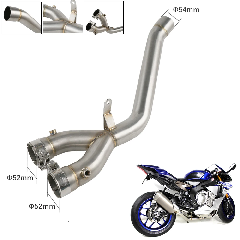 Глушитель выхлопной трубы De-cat для YAMAHA YZF R1/M 2015 2016 2017 2018 2019 детали системы из
