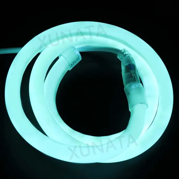 Ice Blue 14 мм неоновые полосы 360 градусов светильник ing круглые светодиодные неоновые полосы 12V Водонепроницаемый IP68 гибкие SMD 2835 Светодиодные полосы Веревка бар светильник - Испускаемый цвет: Ice Blue