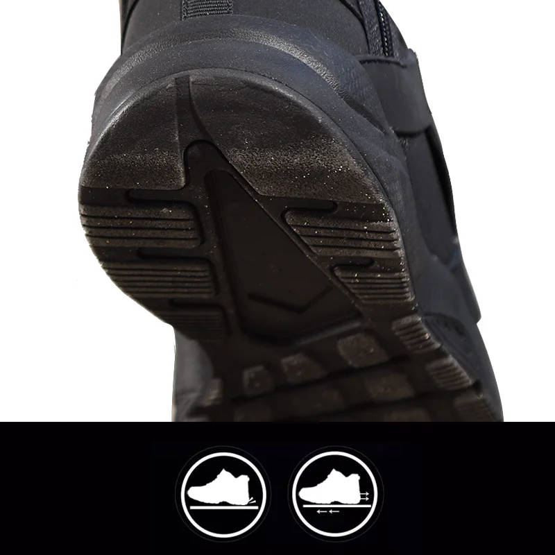 Brand Designer Snow Boots Winter Plush Warm Men Boots Lace-Up Non-slip Male Ankle Boots Waterproof Boots Autumn Man Work Shoes