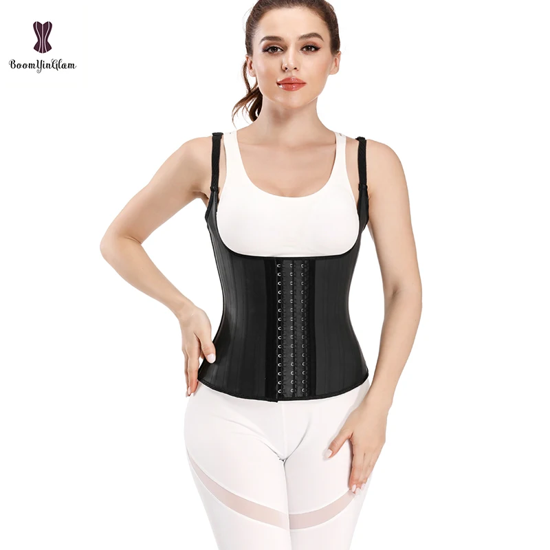 low back shapewear Black Cream 3 Hook And Eye 25 Steel Booned Latex Waist Trainer Fajas Girdle Sashes Waistband Plus Size Underwear Corselet Women shapewear for women