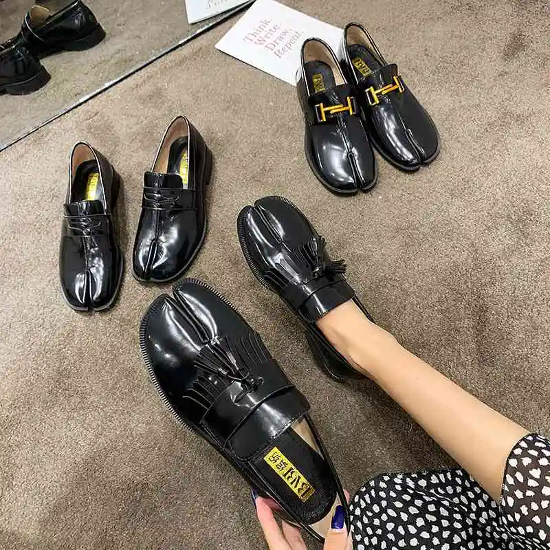 Женские лоферы на плоской платформе с пряжкой в виде подковы; женские кожаные мокасины; женские мокасины; женская повседневная обувь без застежки; Creerper