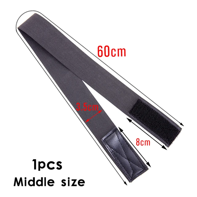 Aliader 1Pc Hair Elastic Band For Wigs With MagicTape Headband Edge Laying Scarf Edge Wraps For Fixed Lace Wigs Elastic Headband 3.5cm 60cm 1pcs