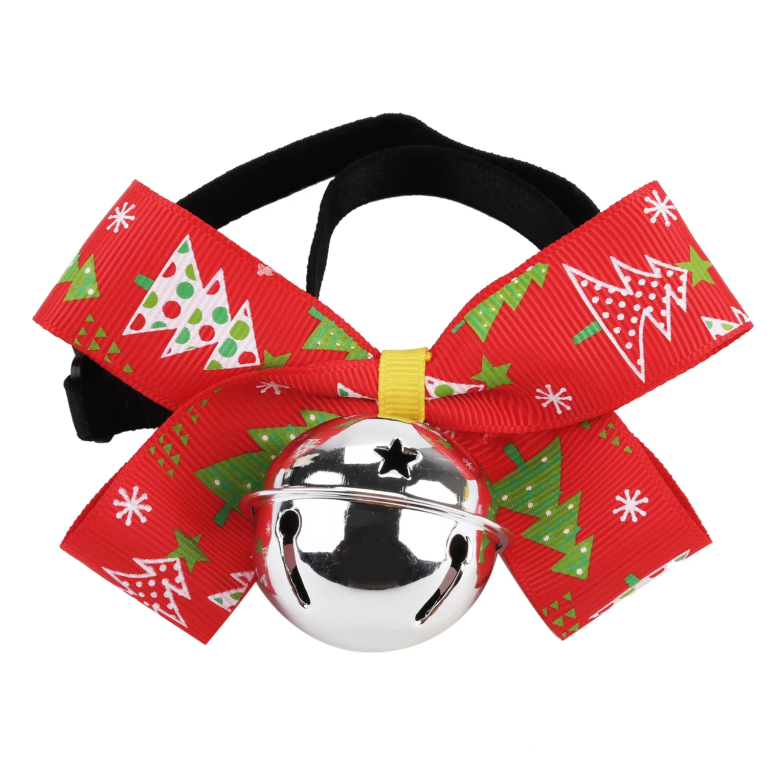 Модный галстук бабочка для питомца с колокольчиком регулируемый галстук-бабочка для собаки ошейник галстук для рождественской одежды аксессуары для животных принадлежности - Цвет: 4