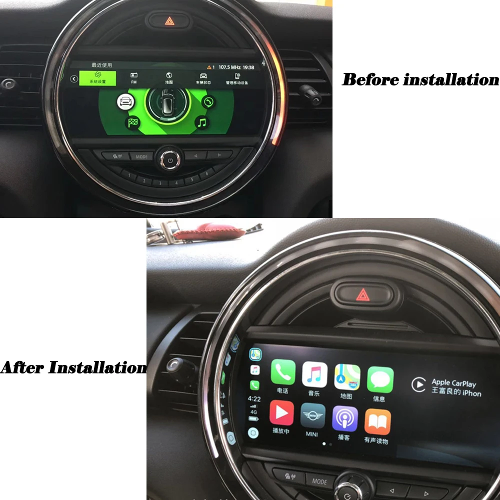 Carplay для BMW MINI Clubman/Clubvan R55/Countryman R60 Android carlif интерфейс экрана