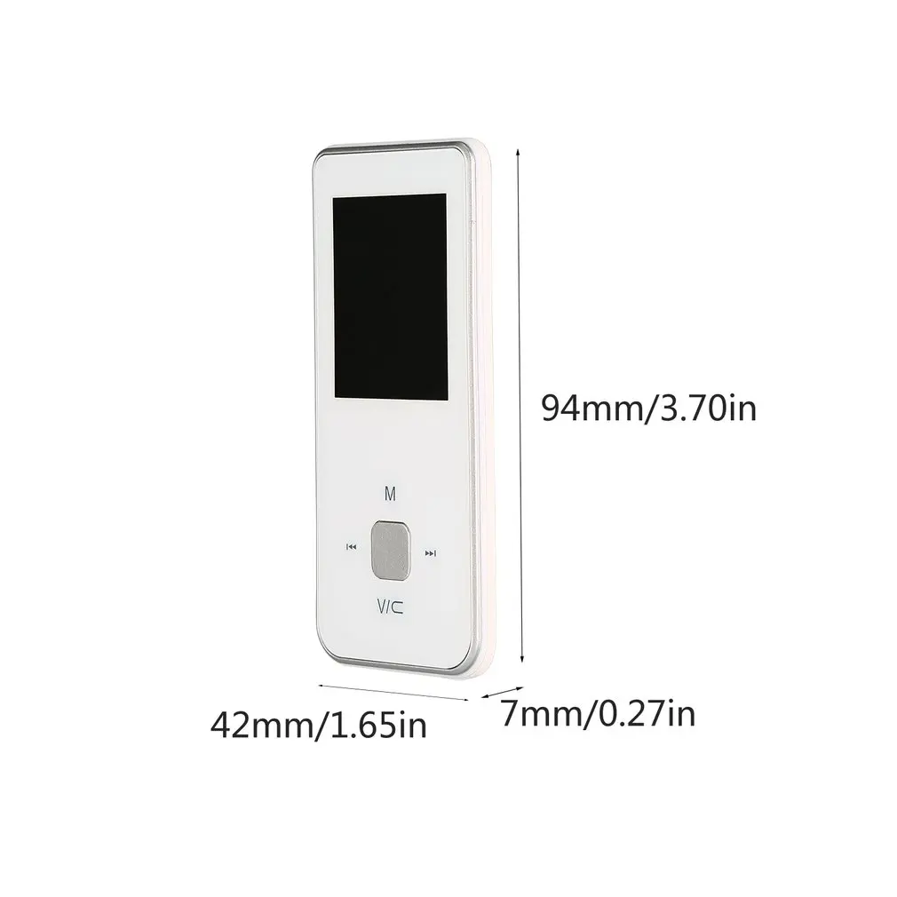 Трещины мультфильм MP3 ультра-тонкий легкий портативный экран MP3 музыкальный плеер видео MP4 круглая кнопка Крест ключ