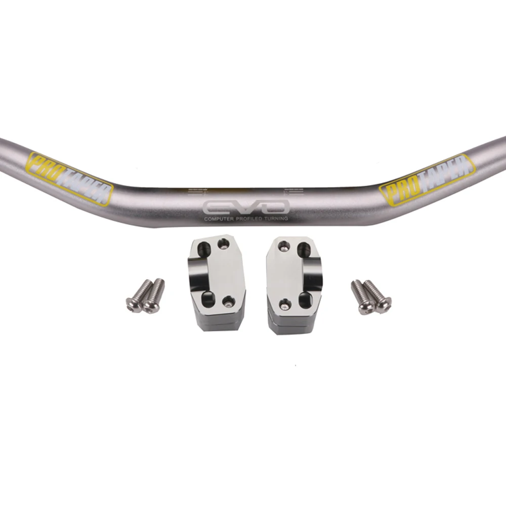 1-1/" 28 мм мотоциклетные ручки для руля колодки жир бар для Protaper PRO Yamaha KTM EXC CRF YZF250 KLX RMZ Dirt Pit Bike Motorcross - Цвет: Silver B