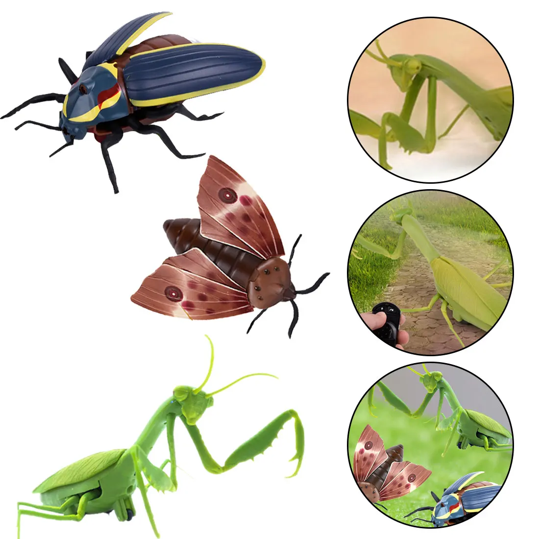 Имитация паука пчелы летают Краб ladyb mantis игрушечный Электрический робот Хэллоуин Шутки насекомых детские игрушки Инфракрасный RC животных насекомых игрушки