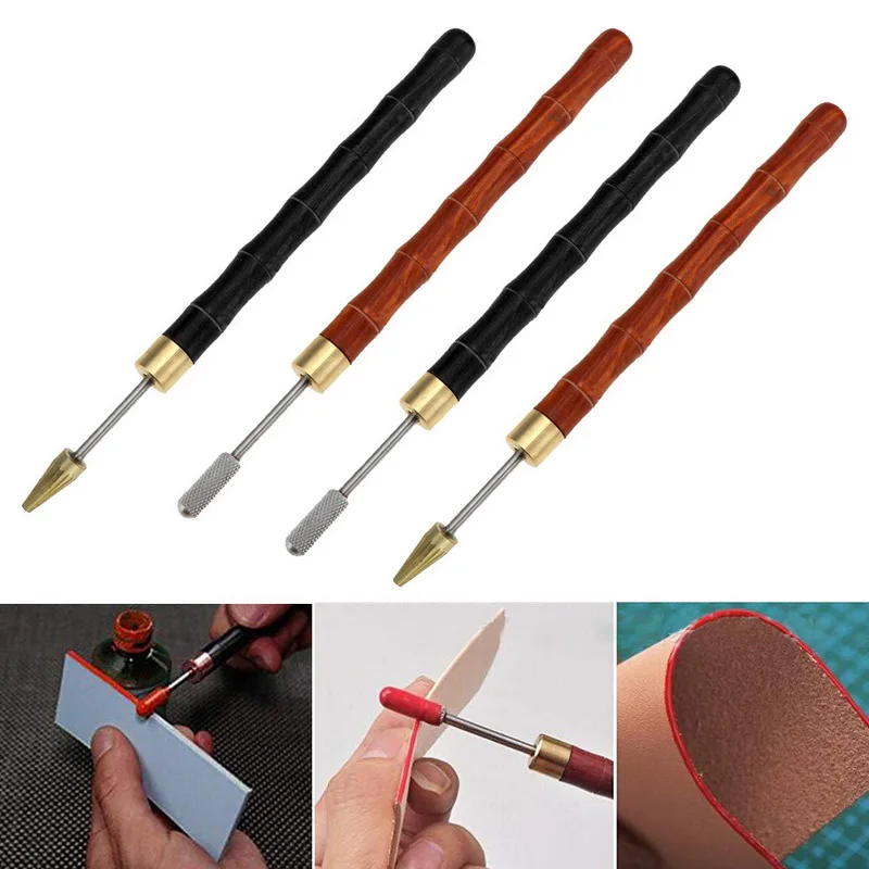 

DIY Leather Craft Edge Treatment Carving Oil Pen Tool Tip Roller Pen Wallet Edge Leather Oil Painting Accessories Stainless