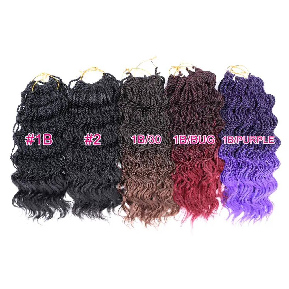 DAIRESS 14 &quotволнистые Сенегальские скрученные волосы вязанные крючком косички