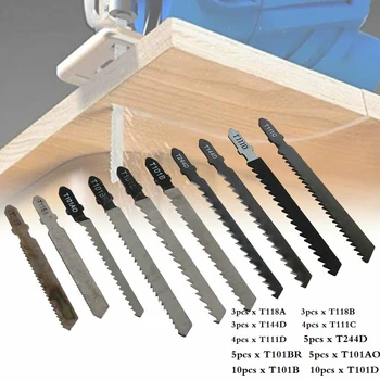 

52PCS Jig Saw Jigsaw Blades Set Metal Wood Assorted Blades T-Shank For Bosch Tools Saws Blades T118A T118B