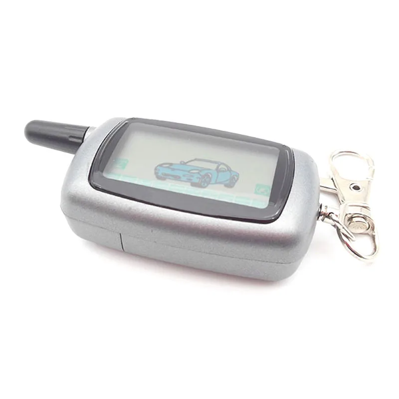 

new A9 2-way LCD Remote Control KeyChain + A9 Silicone Case For Two Way Car Alarm System Twage Starline A9 Key chain Fob