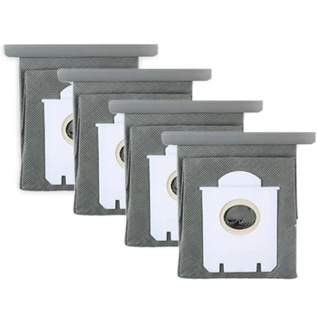 

4 Piece Washable S-Bag Dust Vacuum Cleaner Bags Dust Bag Replacement for HR8376/FC8206/8208