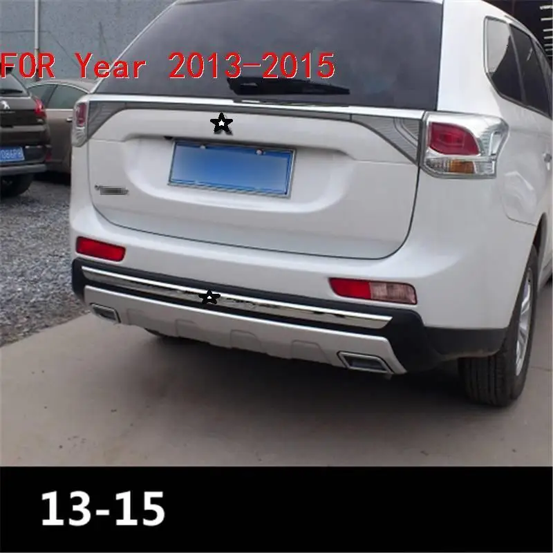 Автомобильные аксессуары для укладки, запчасти для переднего тюнинга, Автомобильный задний диффузор для губ, бамперы 13 14 15 16 17 18 для Mitsubishi Outlander