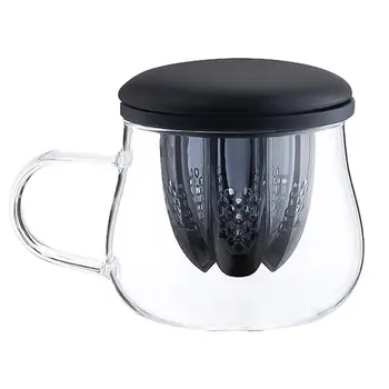 

Glass Tea Cup Fruit Juice Cup Versatile Two-In-One Glass Cup For Tea And Juice