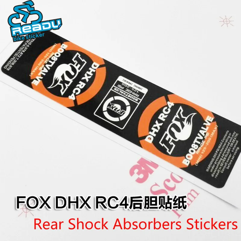 Велосипедные аксессуары задняя амортизационная наклейка fox DHX R4 на задний
