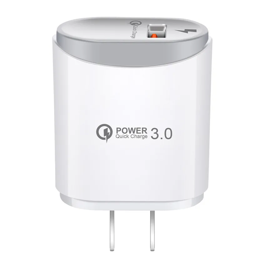 18W QC 3.0 USB Quick Phone Charger Travel Wall power Adapter QC3.0 Fast Charging Universal For Xiaomi iPhone Samsung Huawei
